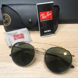 Ray-Ban Rounded Gold/Tortoise Double Bridge Unisex